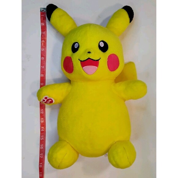 Nintendo Pokemon Build A Bear Workshop BAB Pikachu 18" Stuffed Plushie Toy 2017 - Picture 4 of 10